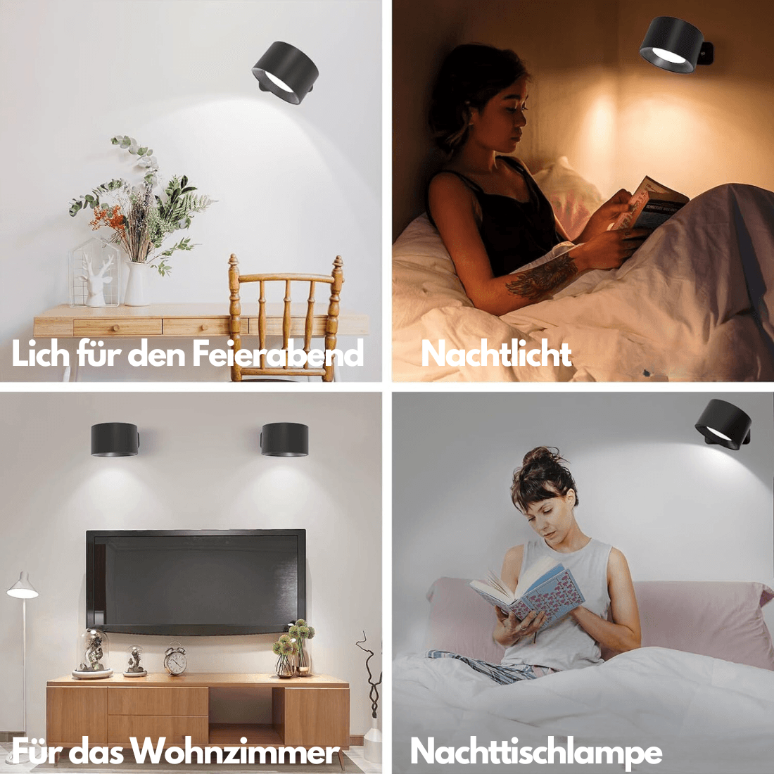 360° Wireless Rechargeable Wall Light | Versatile LED Lighting Solution