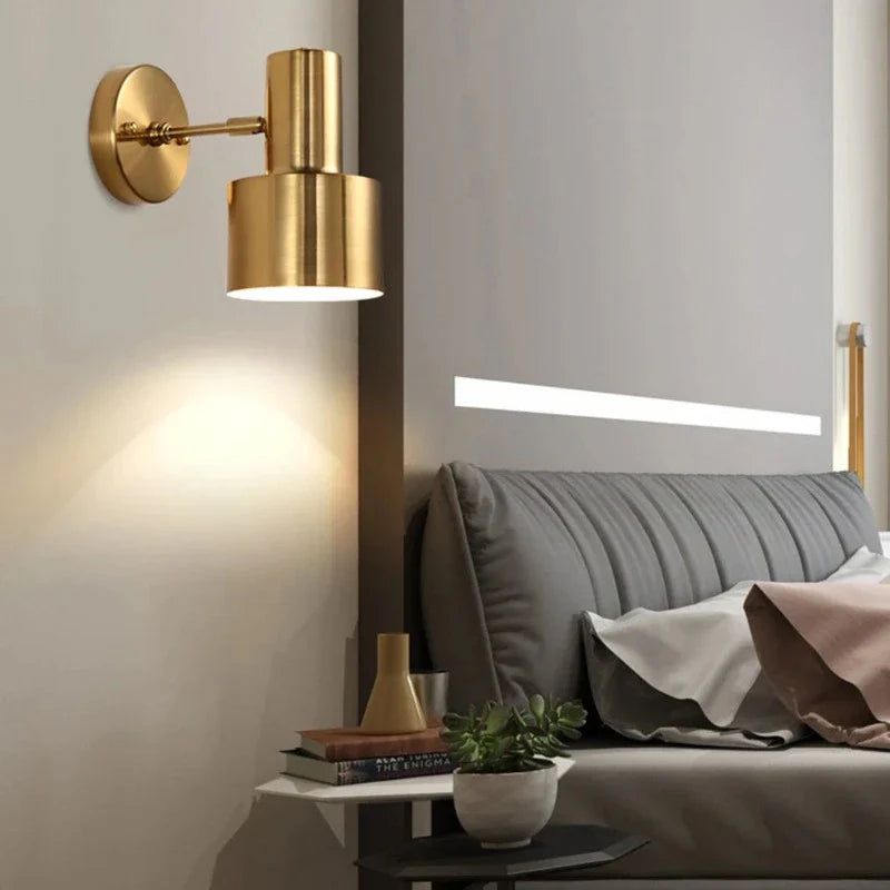 CelestialBrass - Modern Brass Plated Wall Sconce