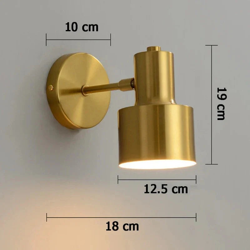 CelestialBrass - Modern Brass Plated Wall Sconce