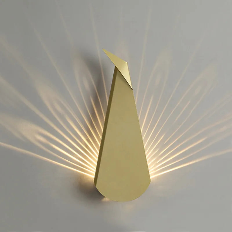 PlumageGlow - Peacock Wall Light