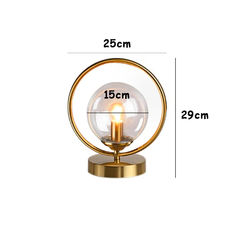 Sparkling Sphere - Glass Globe Table Lamp