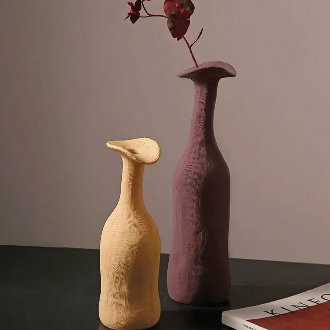 Modern Morandi Ceramic Vase | Sleek, Sophisticated Accent Piece