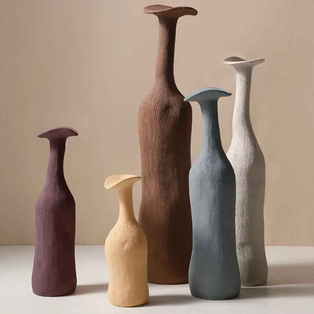 Modern Morandi Ceramic Vase | Sleek, Sophisticated Accent Piece