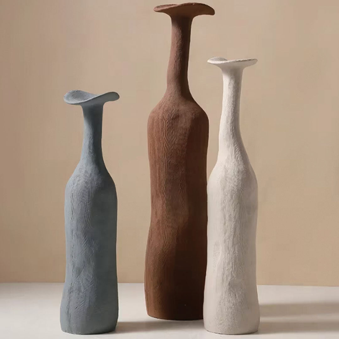 Modern Morandi Ceramic Vase | Sleek, Sophisticated Accent Piece