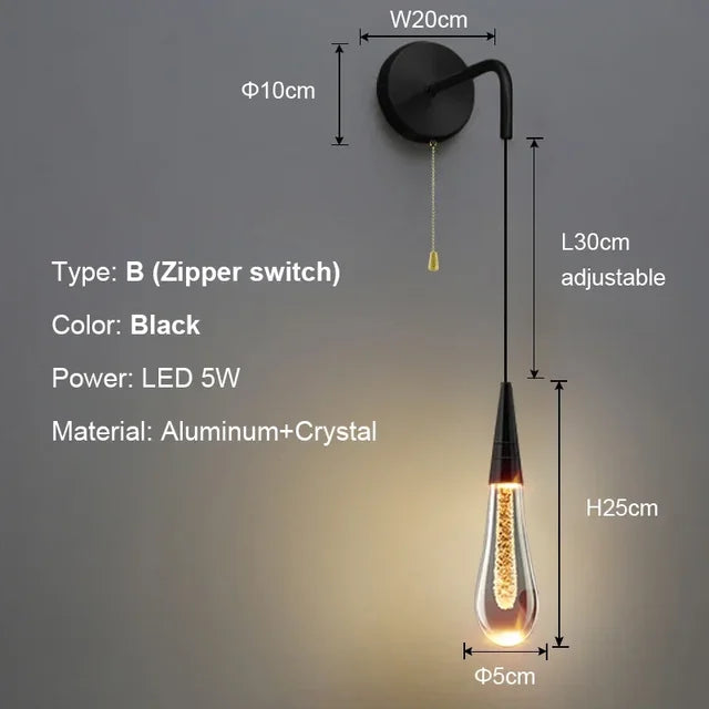 LuxePost - Crystal Wand Lamps