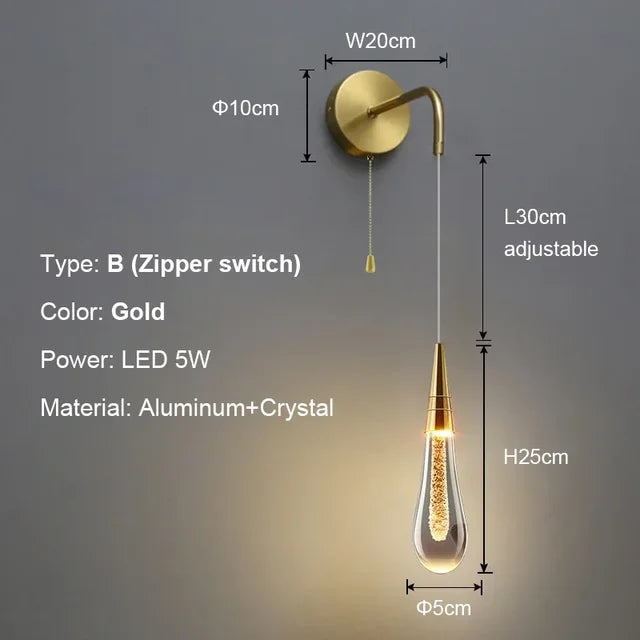 LuxePost - Crystal Wand Lamps