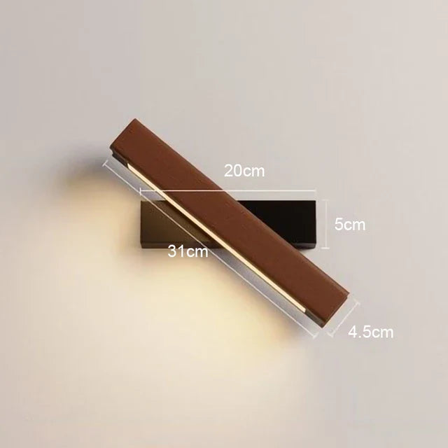 WoodGlow - Wooden LED Bedroom Wall Light