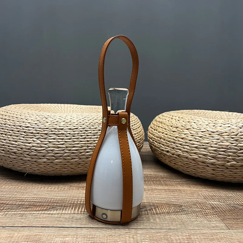 LeatherLuxe - Bottle Nordic Lamp