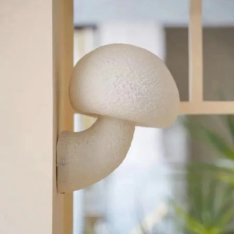 NordicBloom - White Mushroom Wall Lamp