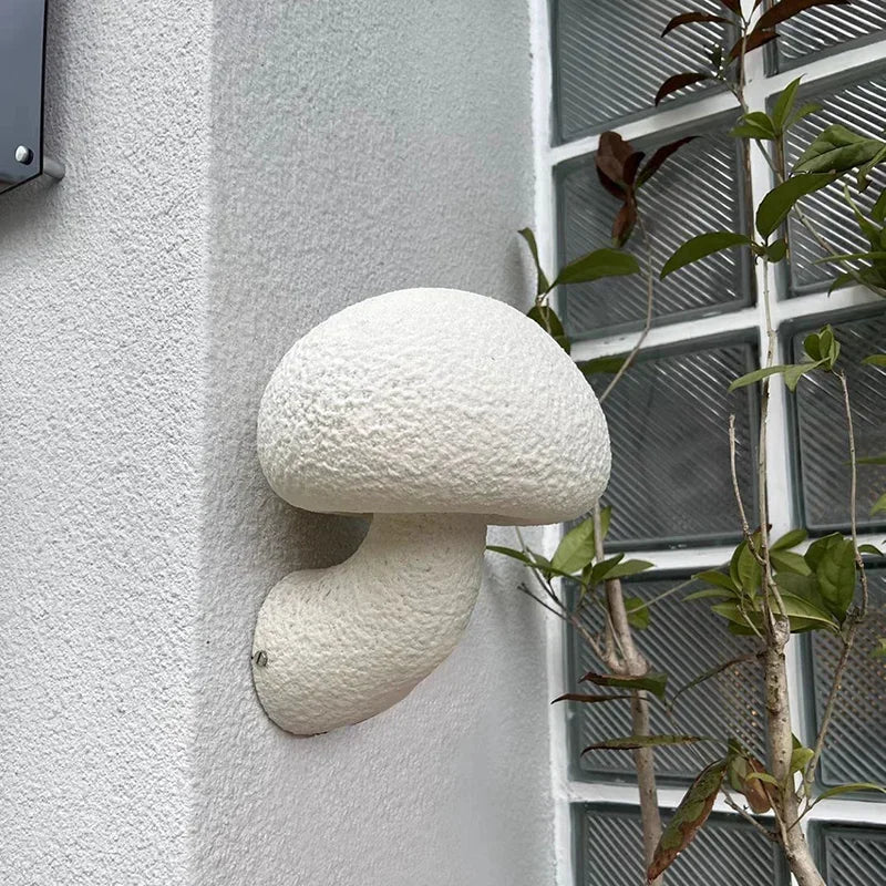 NordicBloom - White Mushroom Wall Lamp