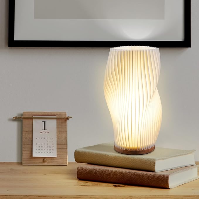 Wellenkamm Lamp | Wave Pattern Light, Adjustable Brightness, Modern Home Decor