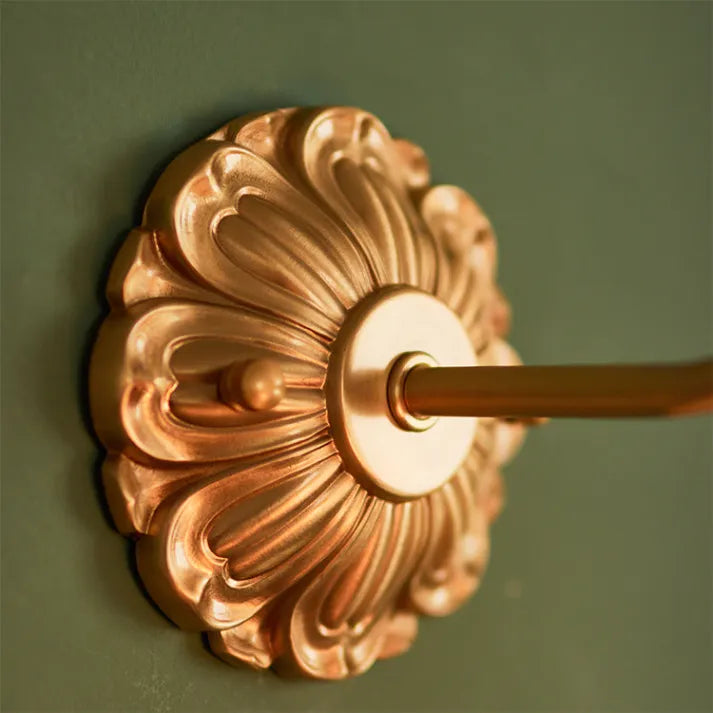 BlossomGlow | Vintage Copper Petal Wall Light