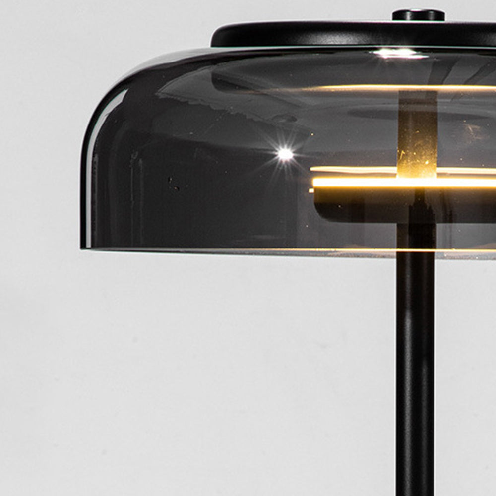 Sleek Nordic Glass Lamp | Modern Table Light for Nightstand