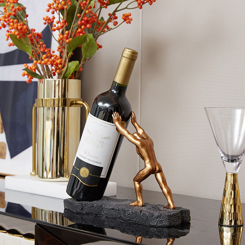 Atlas - Bronze Wine Holder | Elegant Timeless Wine Display Solution