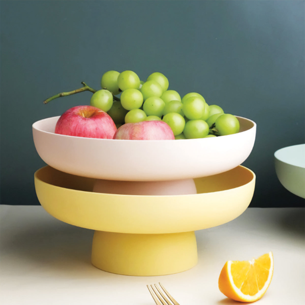 Round Fruit Collection Container | Stylish, Durable Storage for Fresh Produce