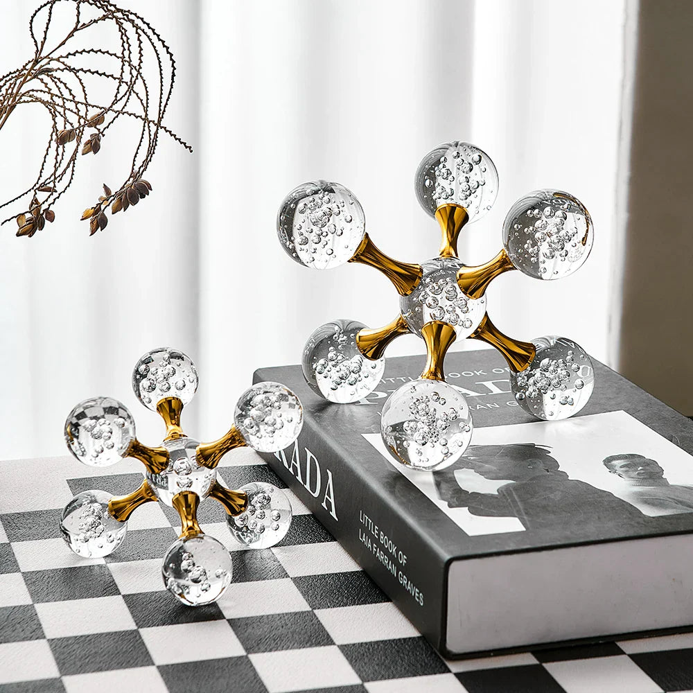 Helix - Crystal Molecule | Elegant Scientific-Inspired Decorative Sculpture