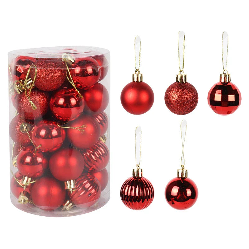 VibrantHoliday | Christmas Tree Bauble Ornament Set