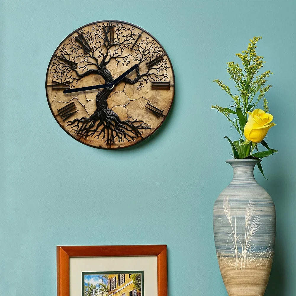 QuietRoots | Tree of Life Elegant Wall Clock