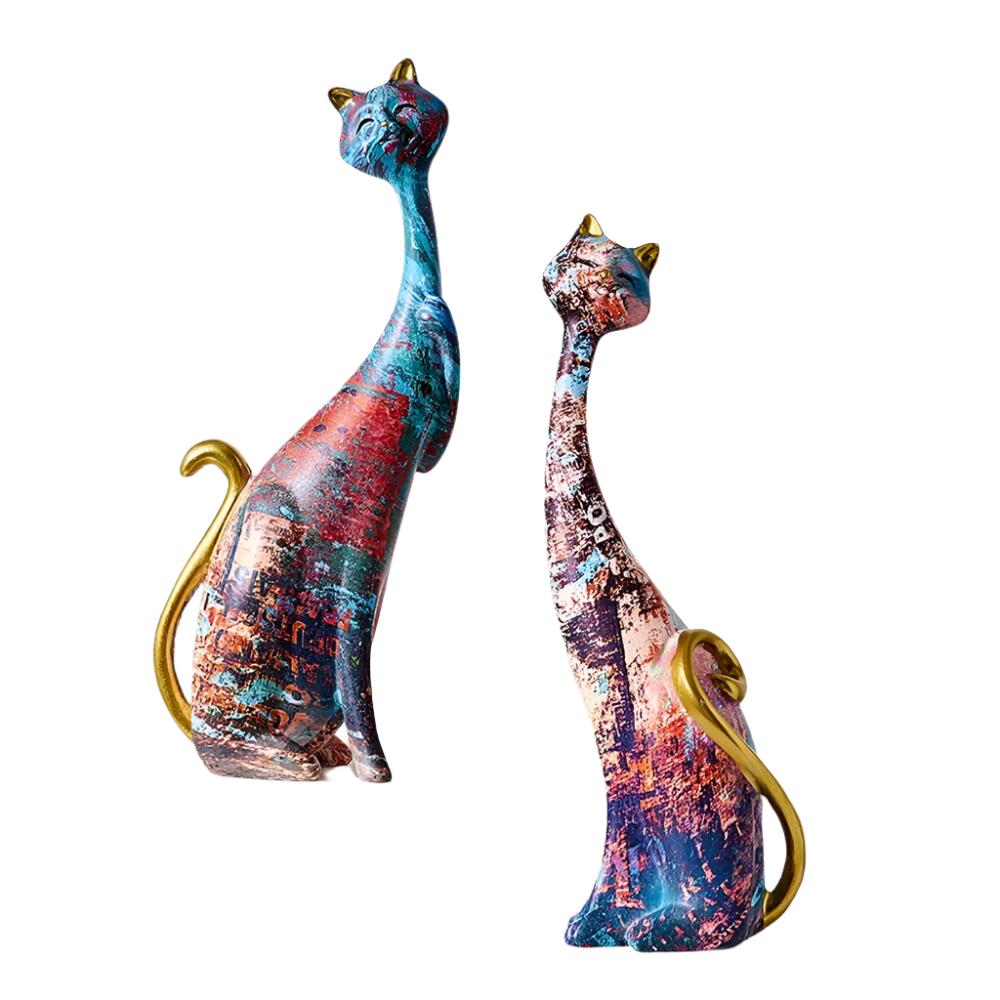 Nambé - Cat Figurines | Elegant Contemporary Animal Sculptures