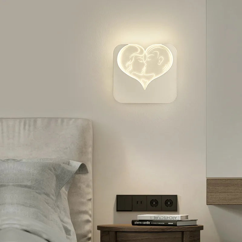 Modern minimalist LED wall lamp