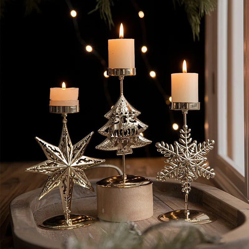 Glow - Star and Christmas Tree Candle Holder