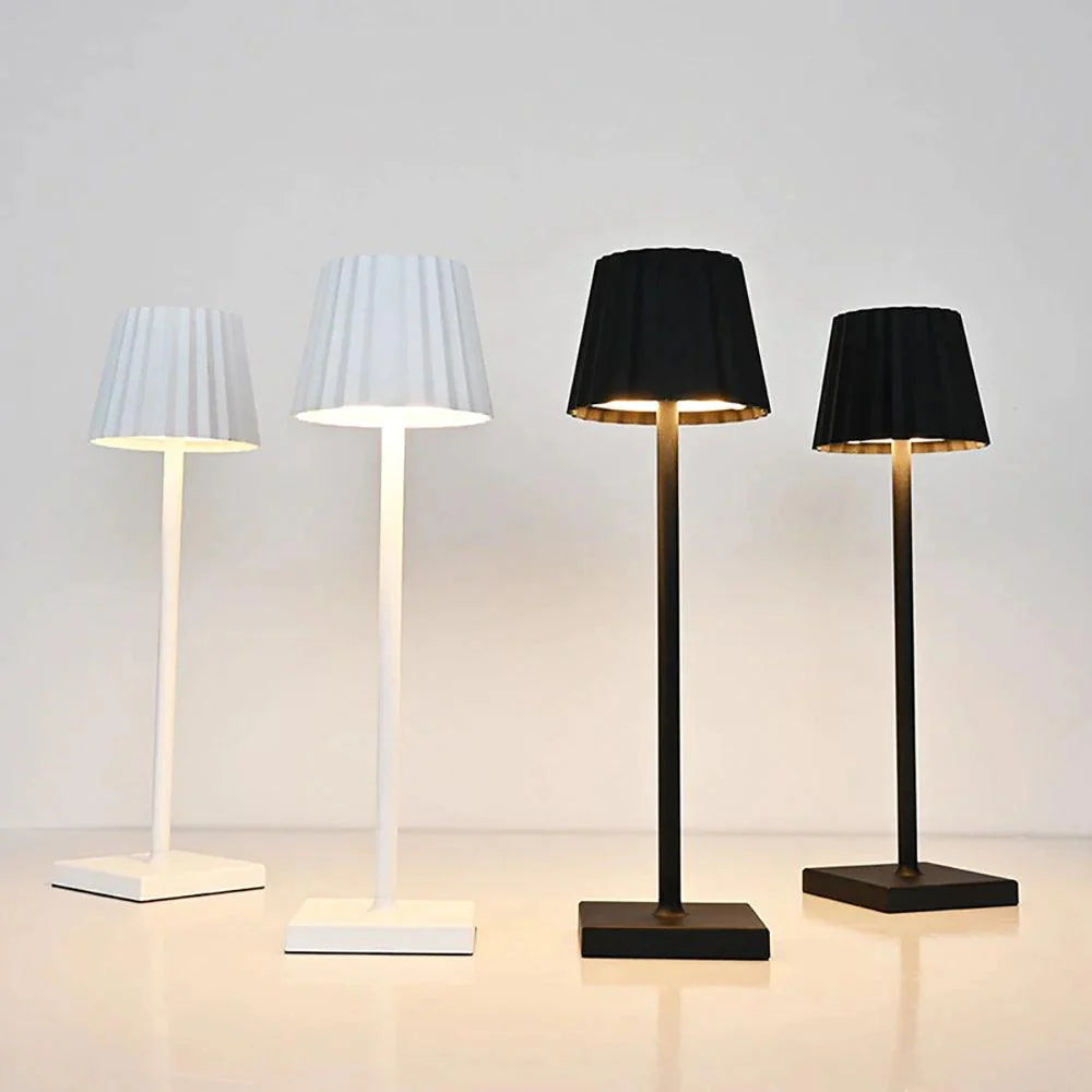 Wireless LED Table Lamp | USB Charging, Dimmable & Aluminum Alloy