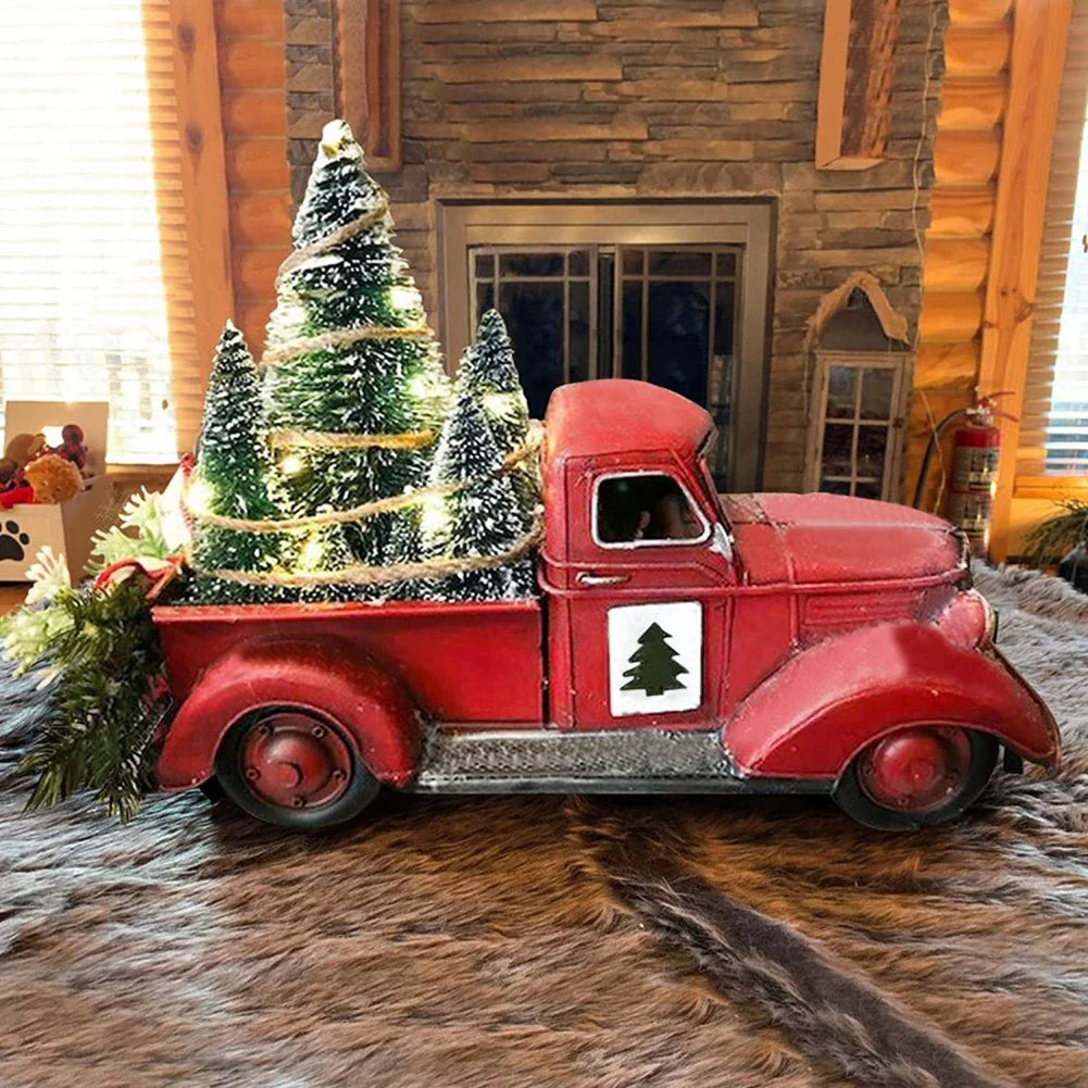 Retro - Holiday Ornament Red Truck