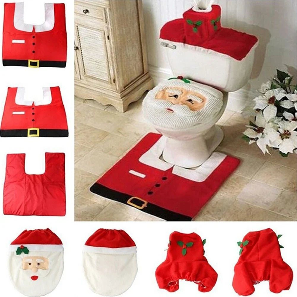 JollySanta | Toilet Seat Cover with Christmas Design