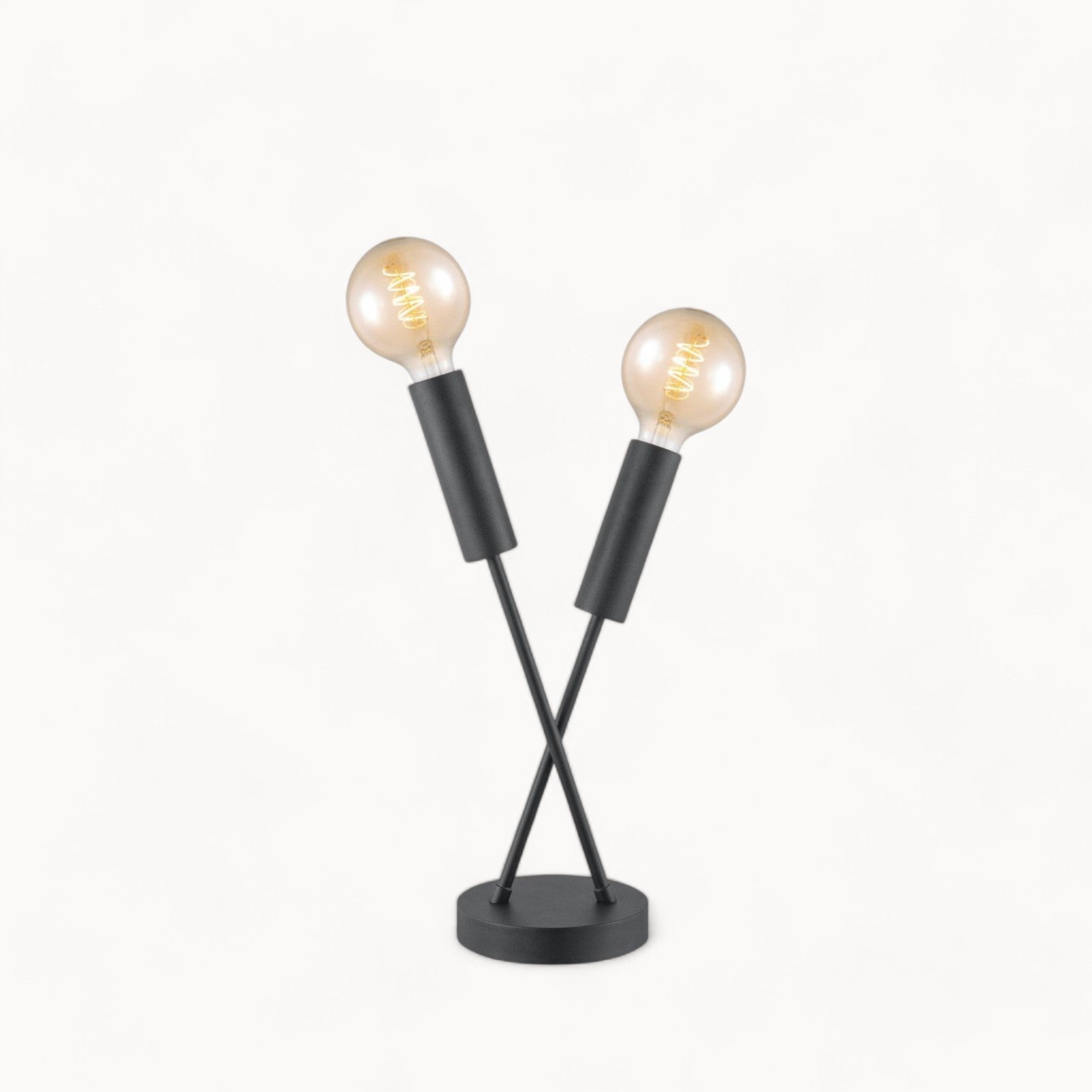 Home Sweet Home Slim Industrial Table Lamp - Black Version 16x16x46cm