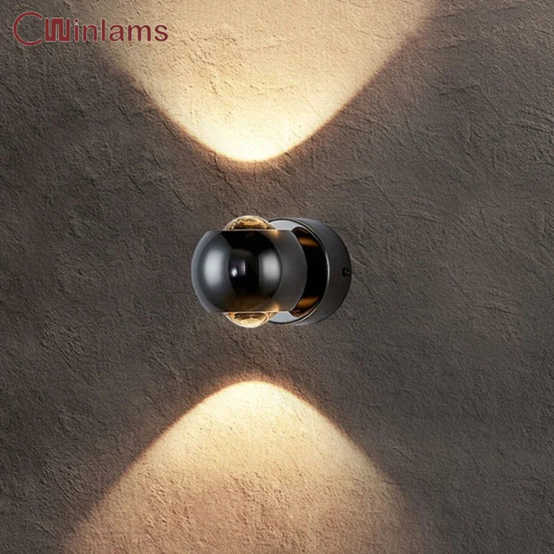 Rotatable double-sided wall lamp