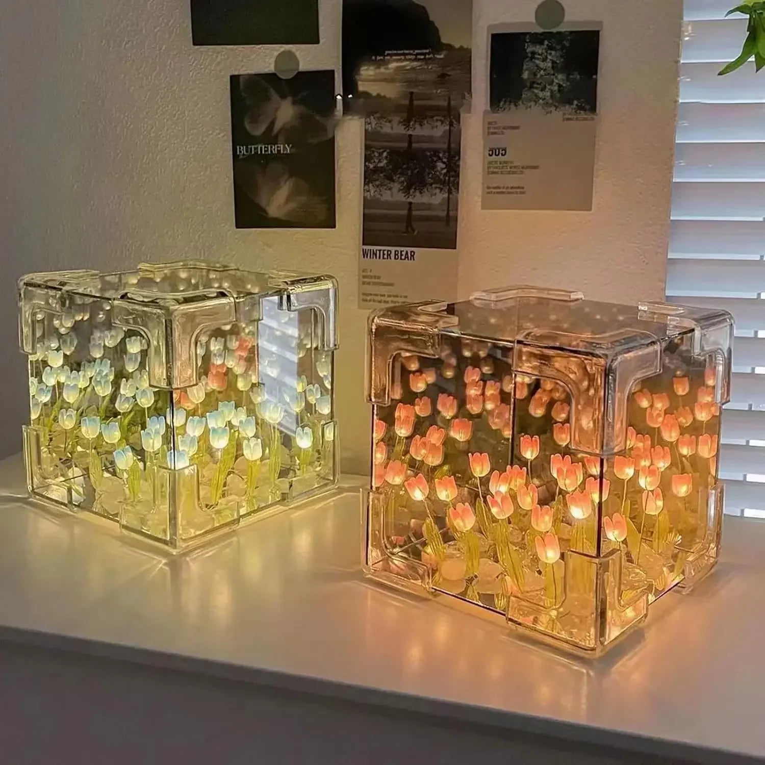 TulipGarden | DIY Mirror Cube Lamp