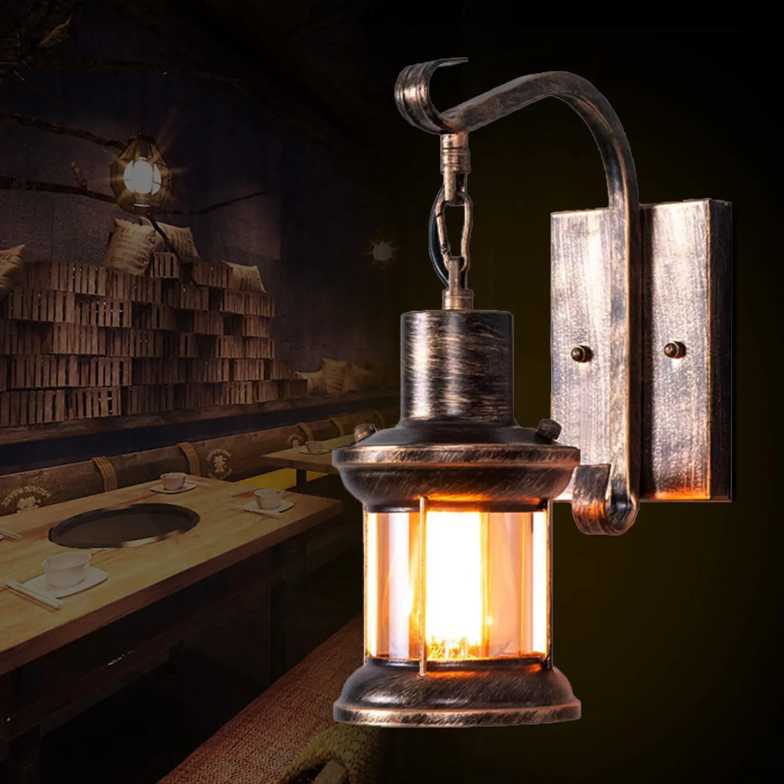 VintageCharm | Antique Wall Lamp for Loft and Interior Spaces