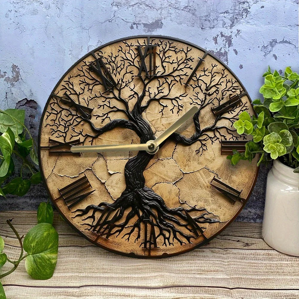 QuietRoots | Tree of Life Elegant Wall Clock