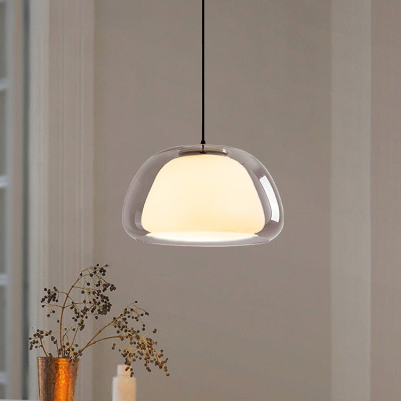 Modern LED Pendant Lights | Adjustable Glass Dome Lighting