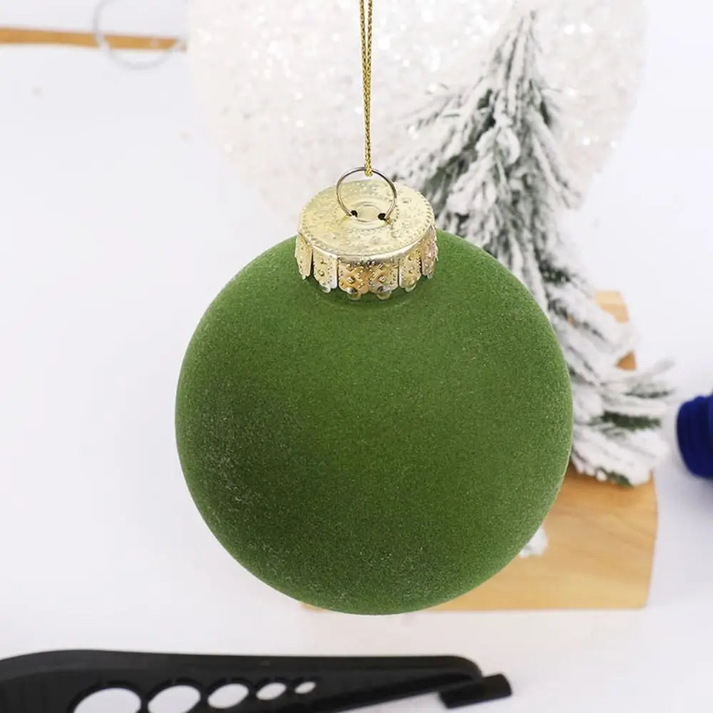 FestiveVelvet | Velvet Christmas Ball Ornaments