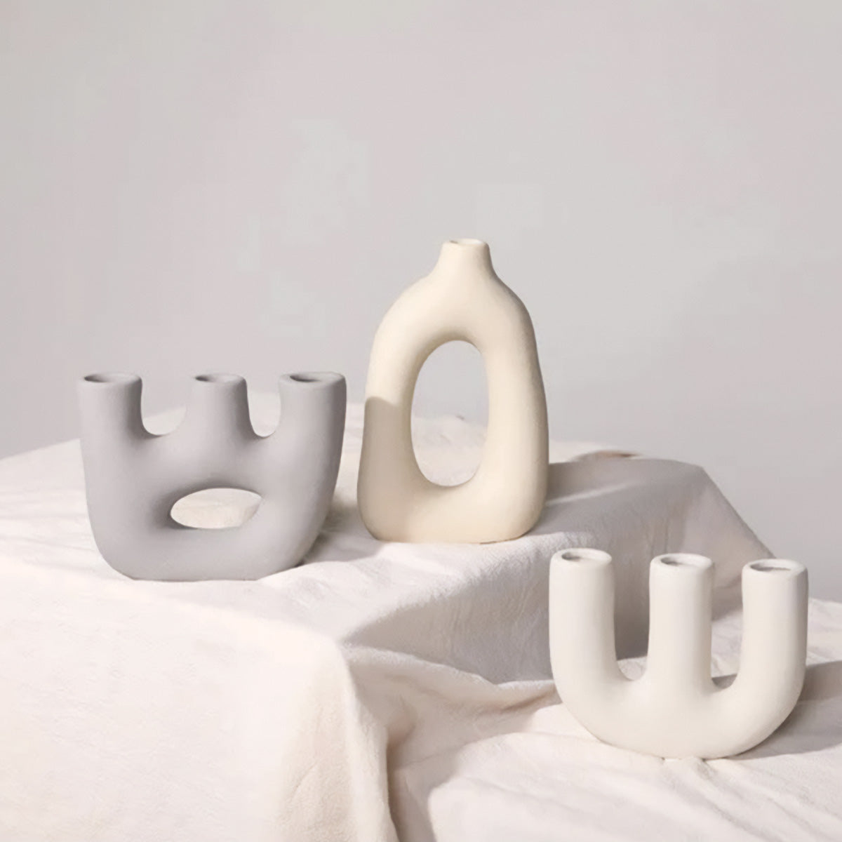 Frosted Ceramic Vases | Classic and Post-Modern Table Decorations