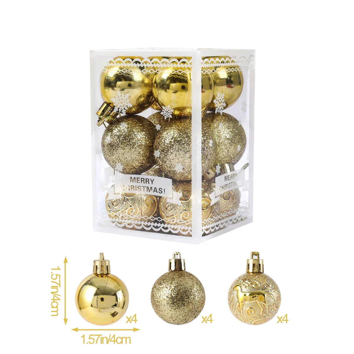 BrightChristmas | Elegant Christmas Tree Ball Ornaments