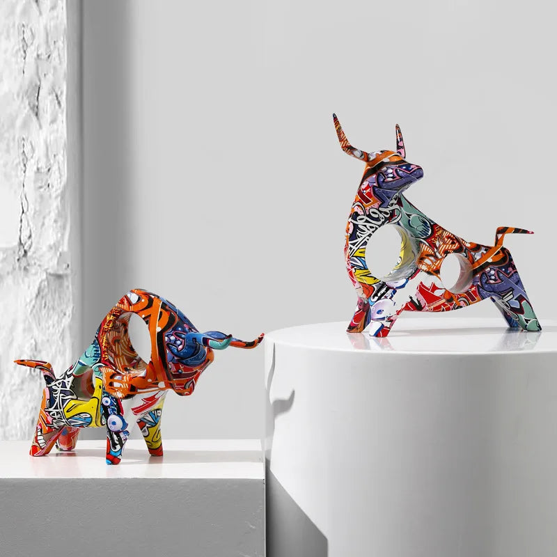 Toroh - Bull Figurines | Bold Artistic Decorative Sculptures