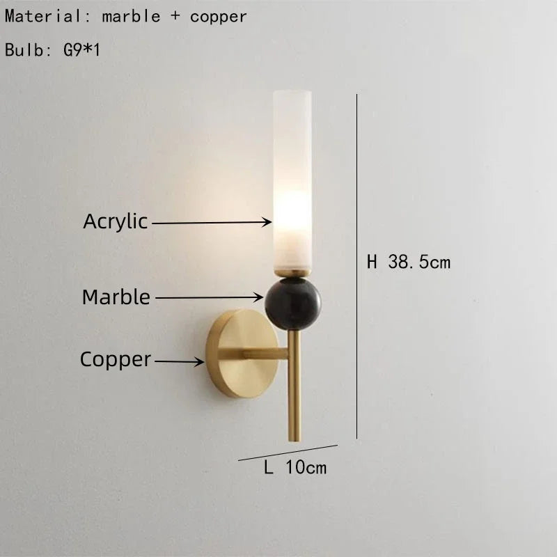 Marble Wall Lights | Modern LED Wall Sconces