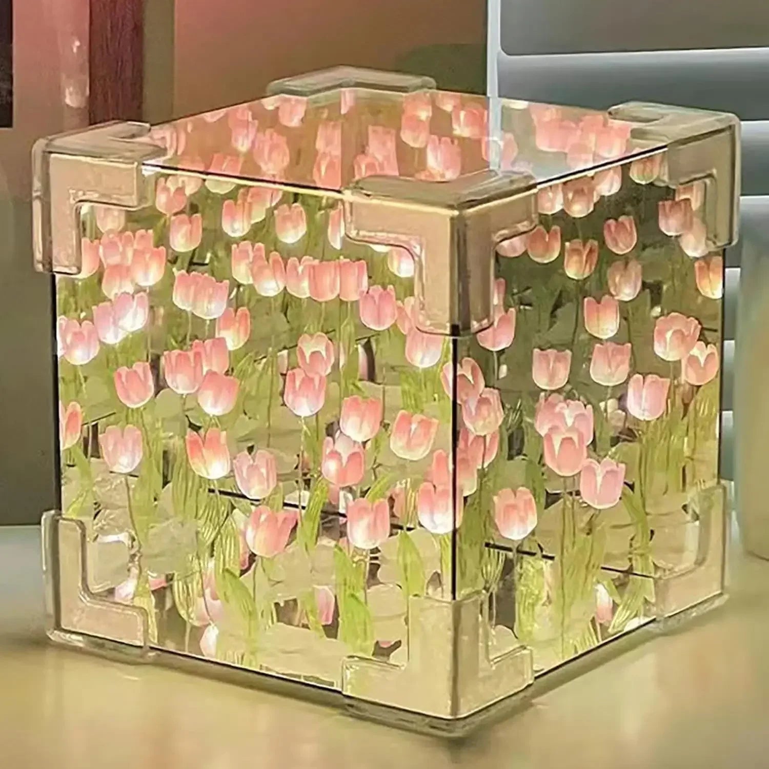 TulipGarden | DIY Mirror Cube Lamp