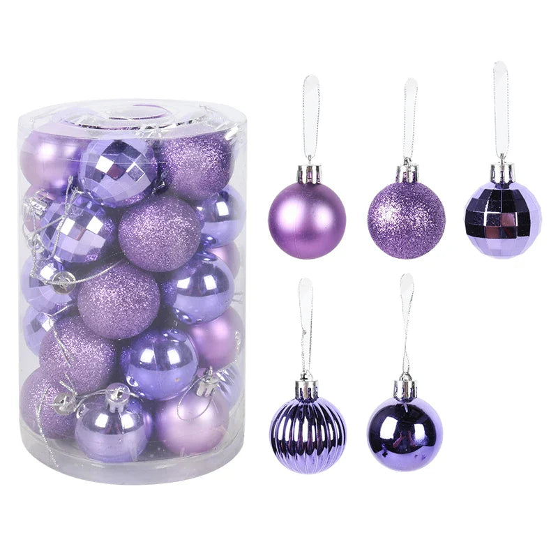 VibrantHoliday | Christmas Tree Bauble Ornament Set