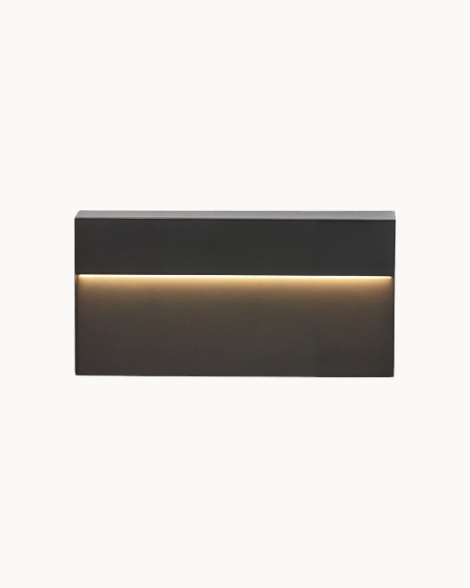 Eclipse Glow LED Wall Light for Outdoor Use - Black Metal & Acrylic - Solar Powered, IP65, Warm White Light for 5-10㎡ Garden