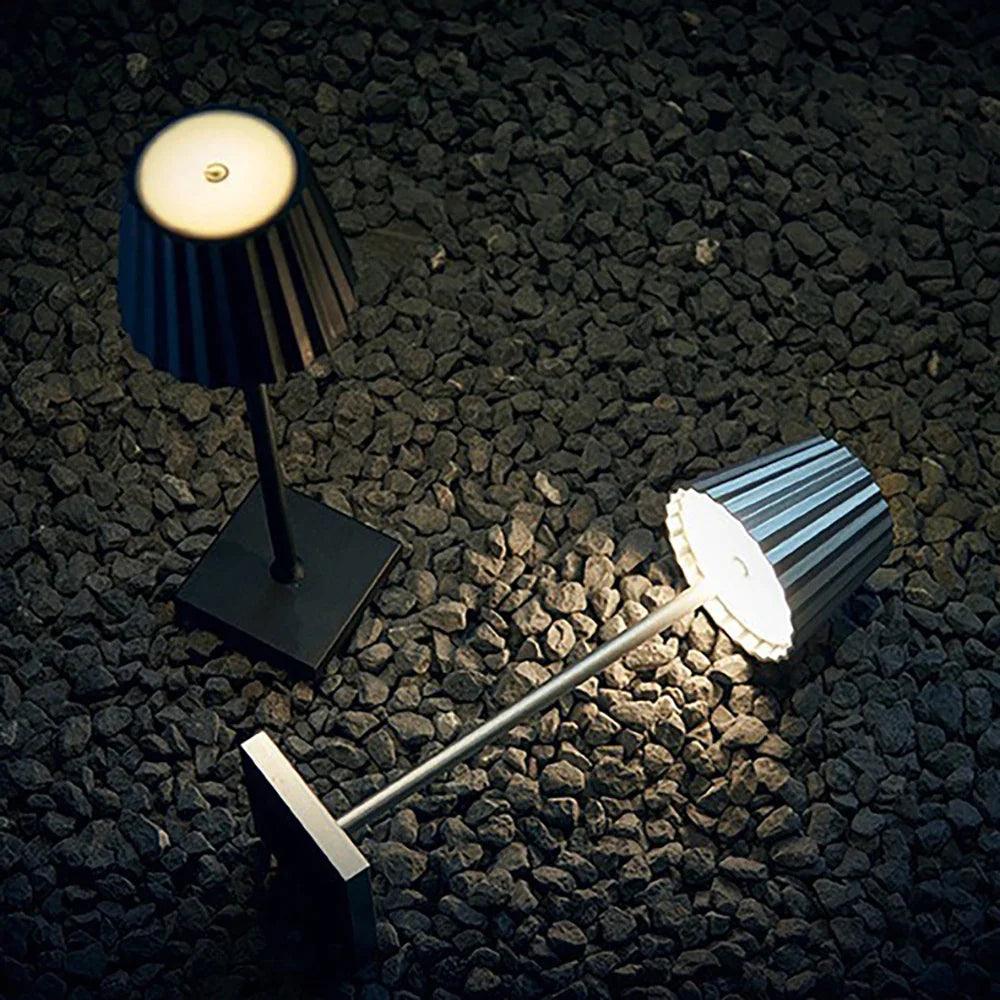 Wireless LED Table Lamp | USB Charging, Dimmable & Aluminum Alloy