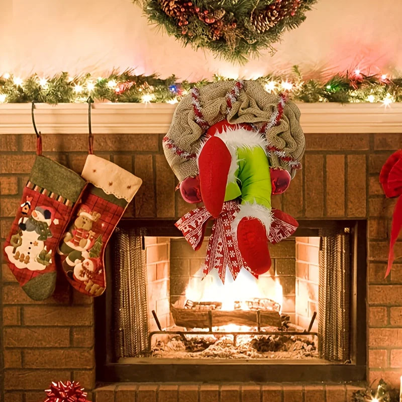 Elf Leg Wreath - Christmas Wreath with Elf Legs