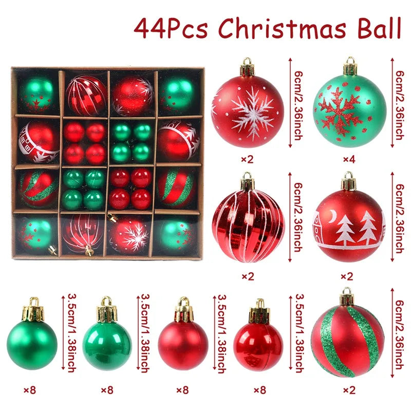 ShinyHoliday | Metallic Christmas Ball Ornaments