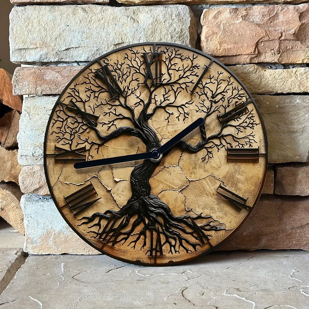 QuietRoots | Tree of Life Elegant Wall Clock