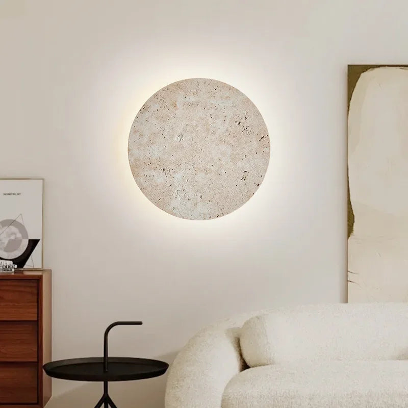 EarthyRadiance - Wall light made of natural stone