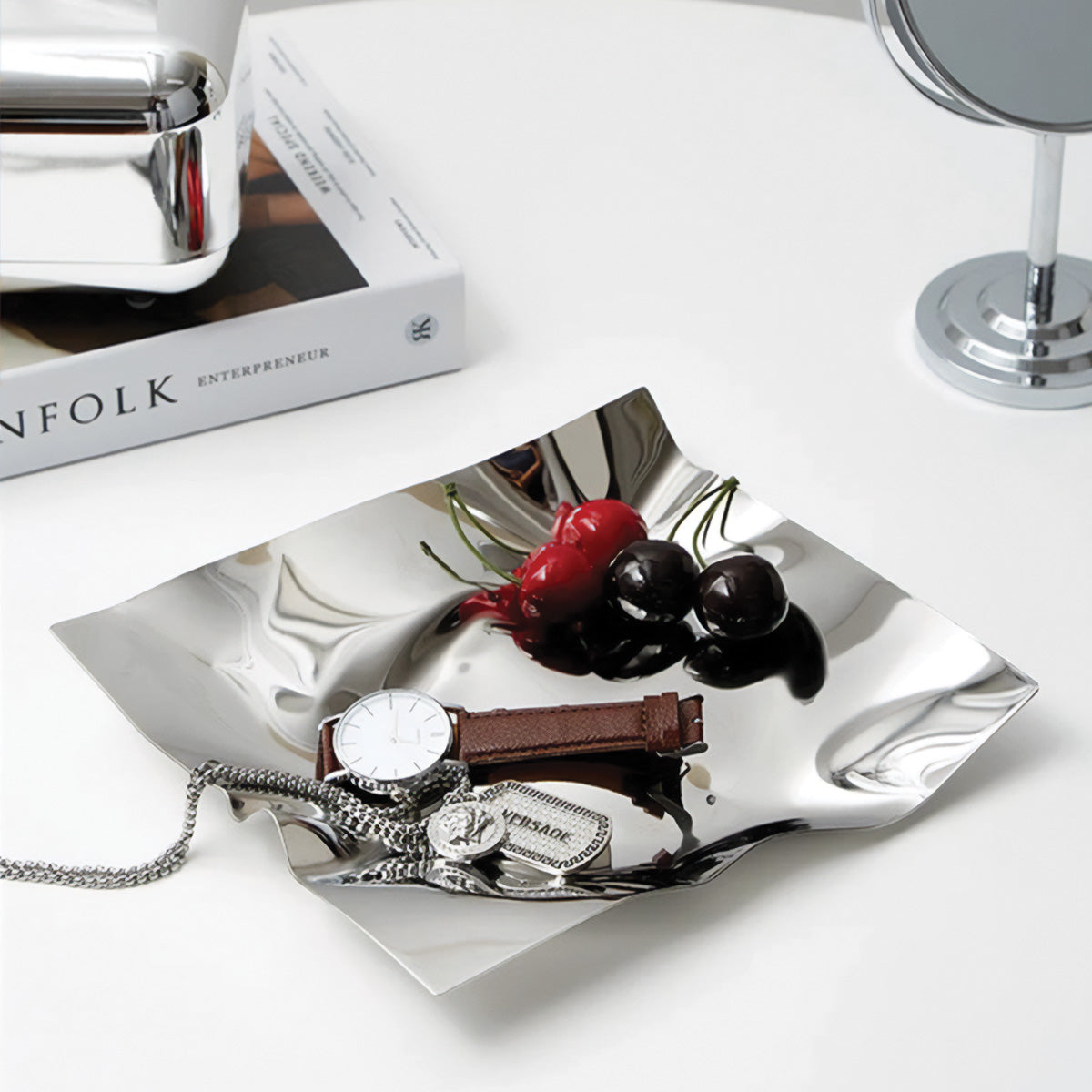 Silvro Decorative Tray | Elegant Accent for Stylish Homes