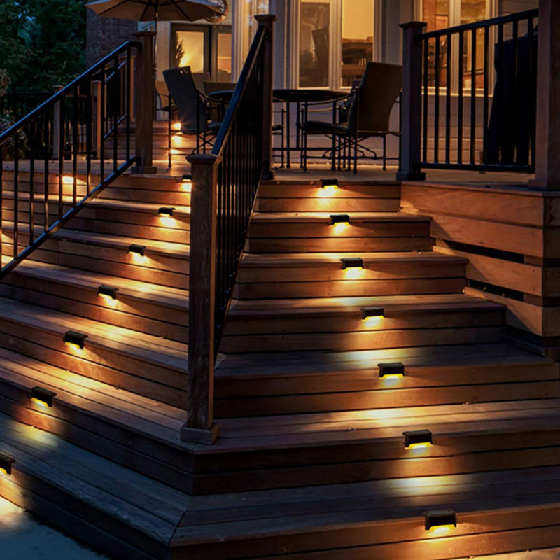 Solar Step Lights LED | Weatherproof, Solar Powered, 2 Colors, 10h Runtime