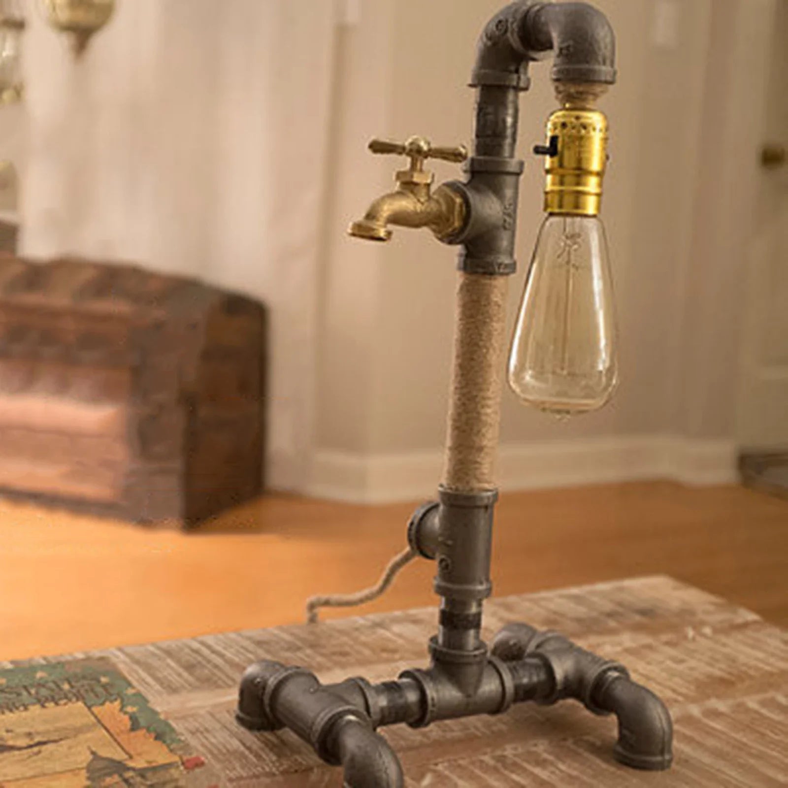 GearGlow - Steampunk Table Lamp